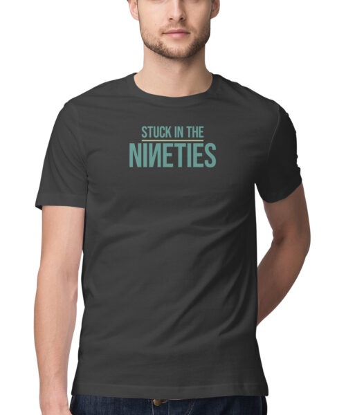 Shop the Best Funny and Sarcastic T-shirts for Men and Women at Manmarzee – The Ultimate Online T-shirt Store in India "Stuck in the Nineties" Graphic Printed T-Shirt | Funny, Quirky Tees | Men and Women India 🇮🇳
