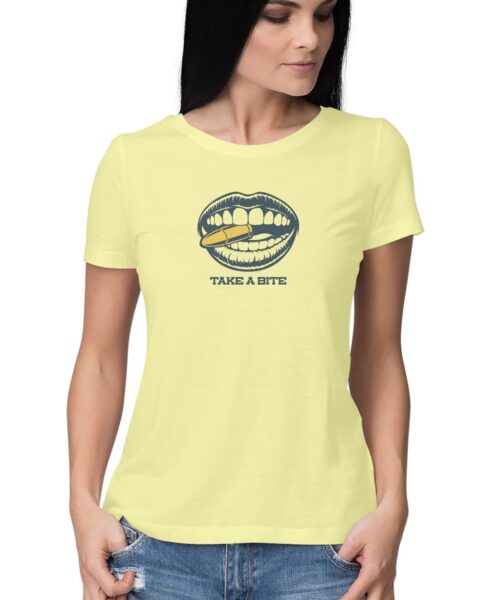 Shop the Best Funny and Sarcastic T-shirts for Men and Women at Manmarzee – The Ultimate Online T-shirt Store in India "Take a Bite 🍔 | Funny Graphic Printed T-Shirt | Men and Women India"