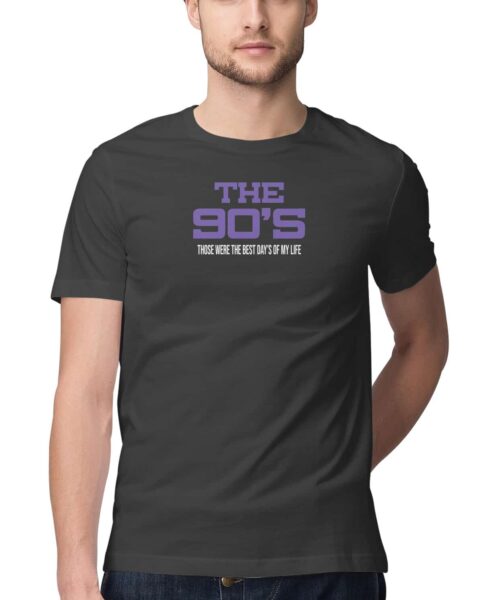 Shop the Best Funny and Sarcastic T-shirts for Men and Women at Manmarzee – The Ultimate Online T-shirt Store in India "The 90's - Best Days of My Life" Graphic Printed T-Shirt | Funny, Quirky Tees | Men and Women India 🤩