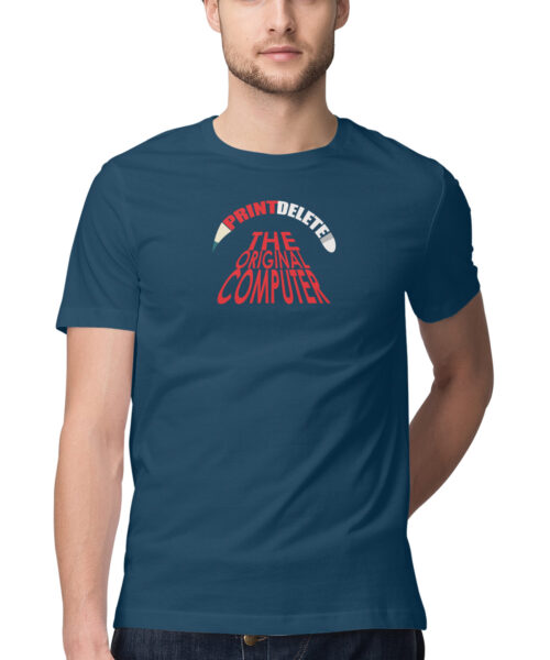 Alternative view of "The Original Computer ✏️ | Funny Graphic Printed T-shirt | Men and Women India"