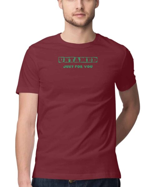 Shop the Best Funny and Sarcastic T-shirts for Men and Women at Manmarzee – The Ultimate Online T-shirt Store in India Alternative view of Untamed Just For You Funny Quotes T-Shirt 🤣 | Black & White | S-5XL | Quirky T-shirts for Men and Women | India