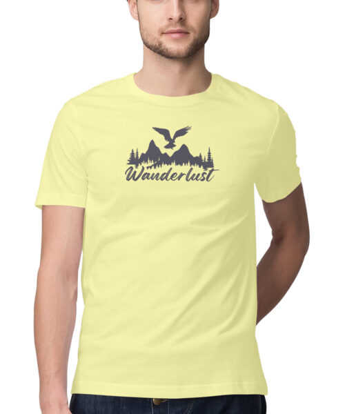 Wanderlust Mountain & Bird T-Shirt 🌄🕊️ | Travel Adventure Graphic Tee India