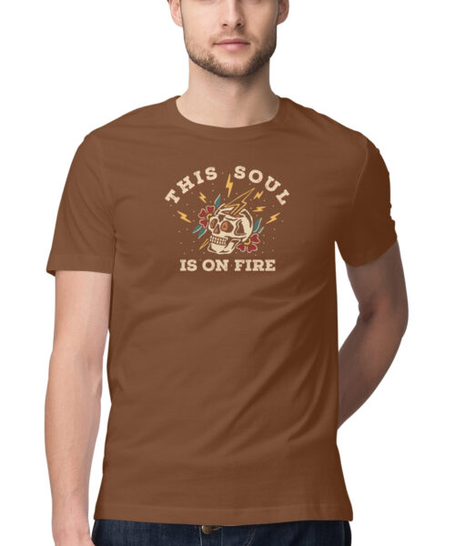 Alternative view of This soul is on fire tee