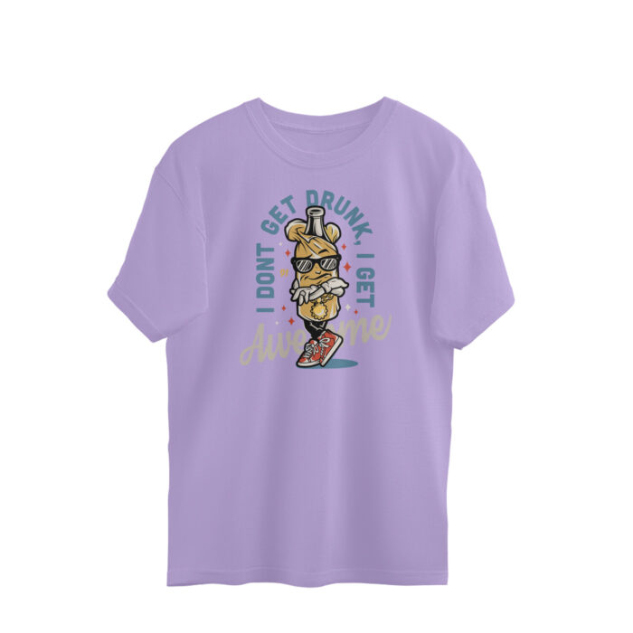 front 6506d19c5b671 Iris Lavender S Oversized T shirt
