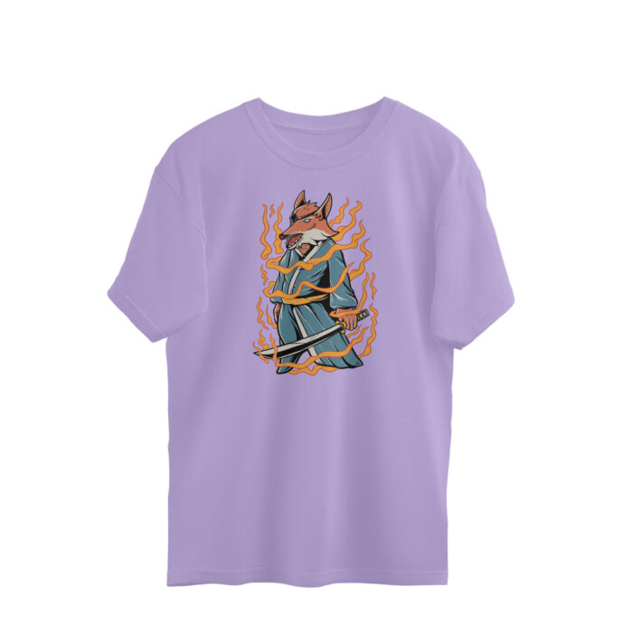 front 650962f75bdcd Iris Lavender S Oversized T shirt
