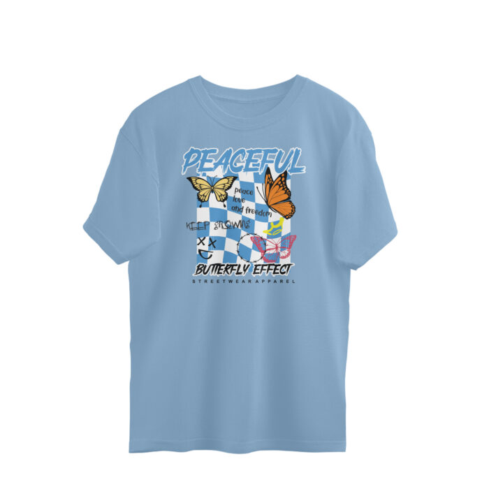 front 6509a5cfa73f7 Baby Blue S Oversized T shirt