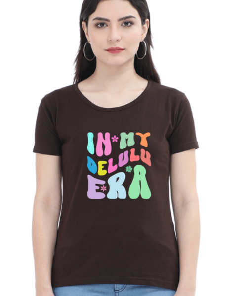 Shop the Best Funny and Sarcastic T-shirts for Men and Women at Manmarzee – The Ultimate Online T-shirt Store in India ☁️ In My Delulu Era – Sarcastic T-Shirts for Men and Women (S to 3XL) 🛒 | Manmarzee
