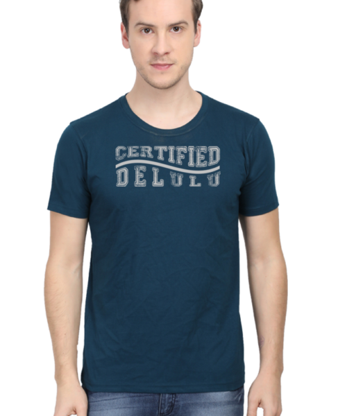 Shop the Best Funny and Sarcastic T-shirts for Men and Women at Manmarzee – The Ultimate Online T-shirt Store in India 👑 Certified Delulu – Sarcastic T-Shirts for Men and Women (S to 2XL) 🛒 | Manmarzee