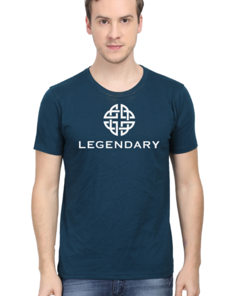 Alternative view of Legendary Typography T-Shirt 🔥👑 | Emblem Style Motivational Attitude Tee India