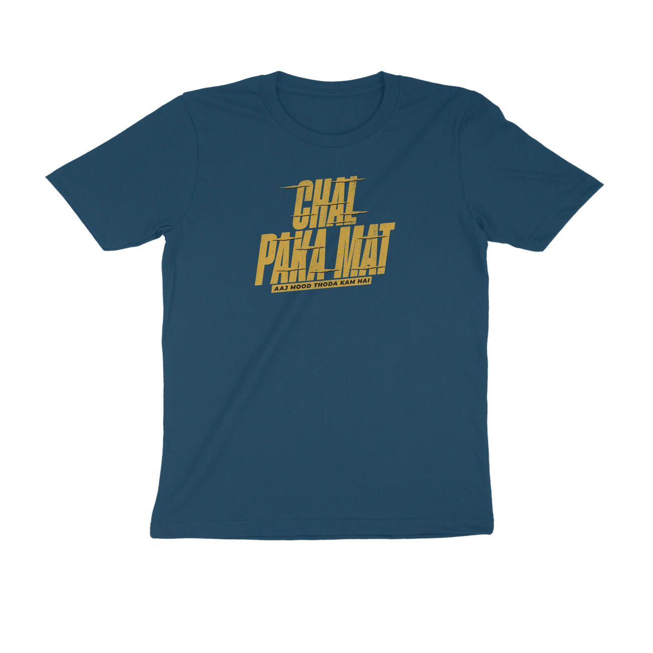 Hindi T Shirt for Men "Chal Paka Mat" 🤣 Funny Hindi Quotes T-Shirt for Girls & Boys | S-5XL | White Color | 100% Cotton | Hindi Dialogue T-Shirt | Hindi T Shirt Online | India Hindi T Shirt for Men "Chal Paka Mat" 🤣 Funny Hindi Quotes T-Shirt for Girls & Boys | S-5XL | White Color | 100% Cotton | Hindi Dialogue T-Shirt | Hindi T Shirt Online | India - Image 2
