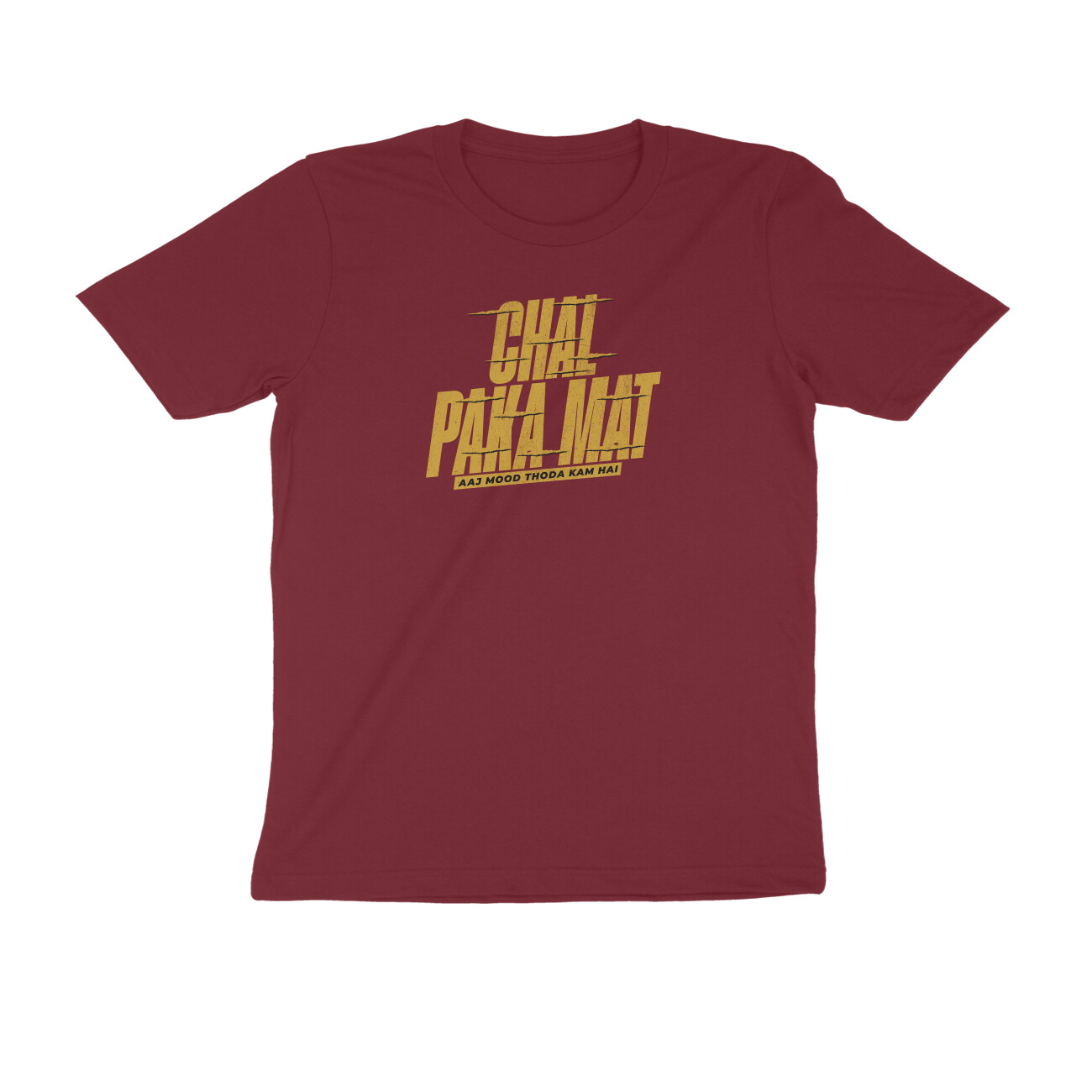 Hindi T Shirt for Men "Chal Paka Mat" 🤣 Funny Hindi Quotes T-Shirt for Girls & Boys | S-5XL | White Color | 100% Cotton | Hindi Dialogue T-Shirt | Hindi T Shirt Online | India Hindi T Shirt for Men "Chal Paka Mat" 🤣 Funny Hindi Quotes T-Shirt for Girls & Boys | S-5XL | White Color | 100% Cotton | Hindi Dialogue T-Shirt | Hindi T Shirt Online | India - Image 3