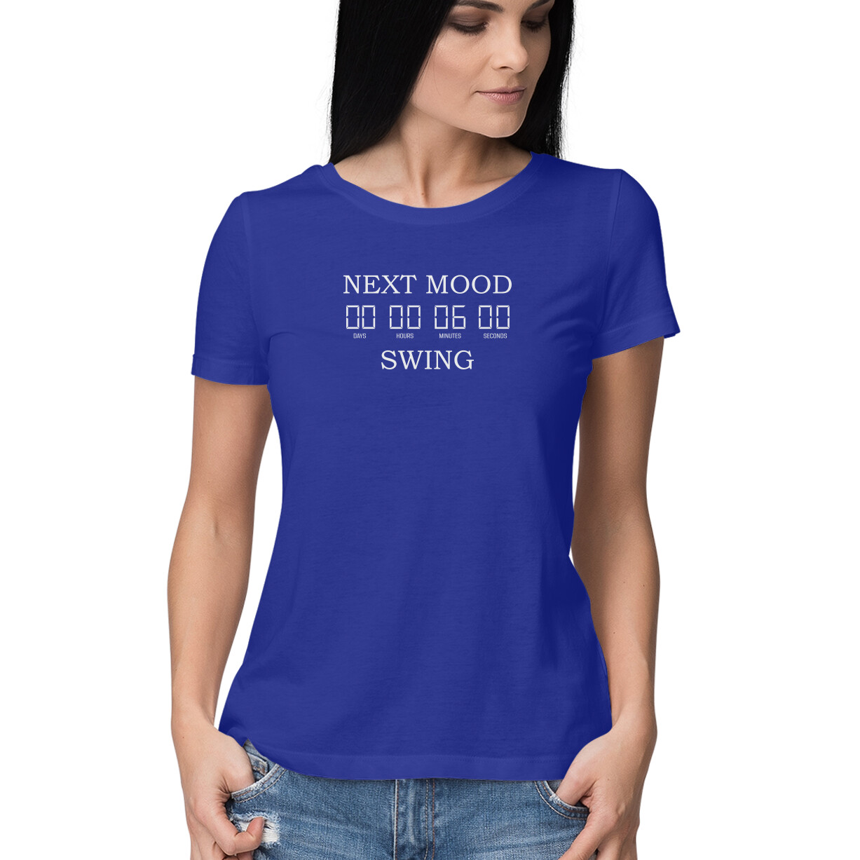 "Next Mood Swing 6 Mins" Sarcastic T-Shirt for Women 😂 | Funny Graphic Tee | Manmarzee "Next Mood Swing 6 Mins" Sarcastic T-Shirt for Women 😂 | Funny Graphic Tee | Manmarzee - Image 2
