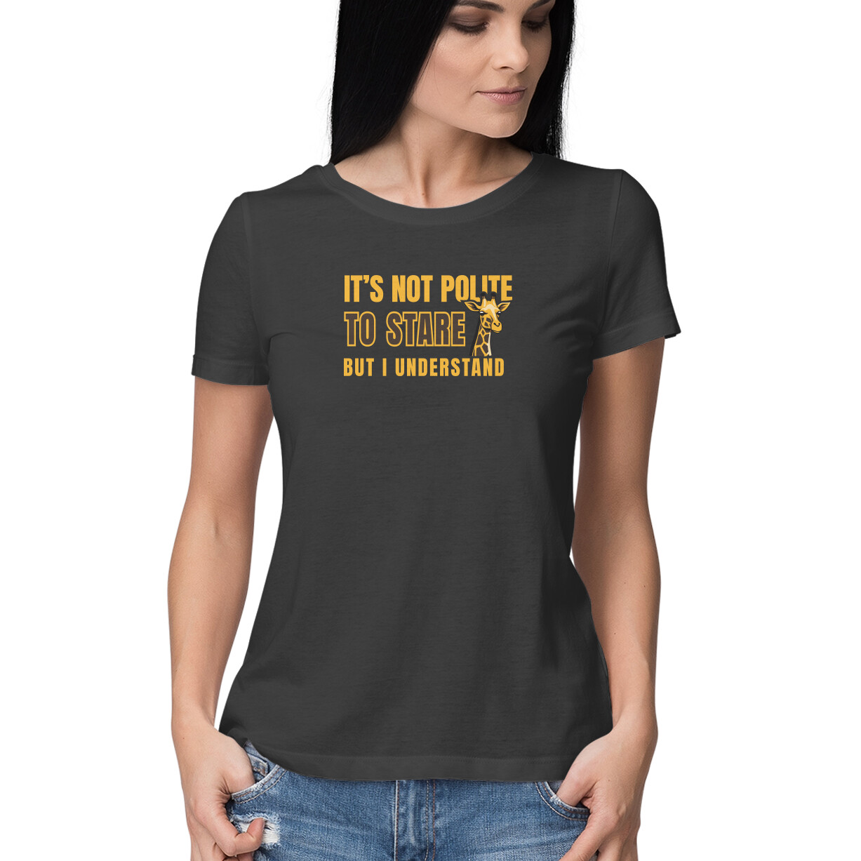 It’s Not Polite to Stare But I Understand Funny Typography T Shirt for Men & Women – Manmarzee It’s Not Polite to Stare But I Understand Funny Typography T Shirt for Men & Women – Manmarzee - Image 2
