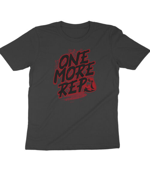 One More Rep T-Shirt | Gym Motivation Cotton Tee for Men & Women India 💪👕