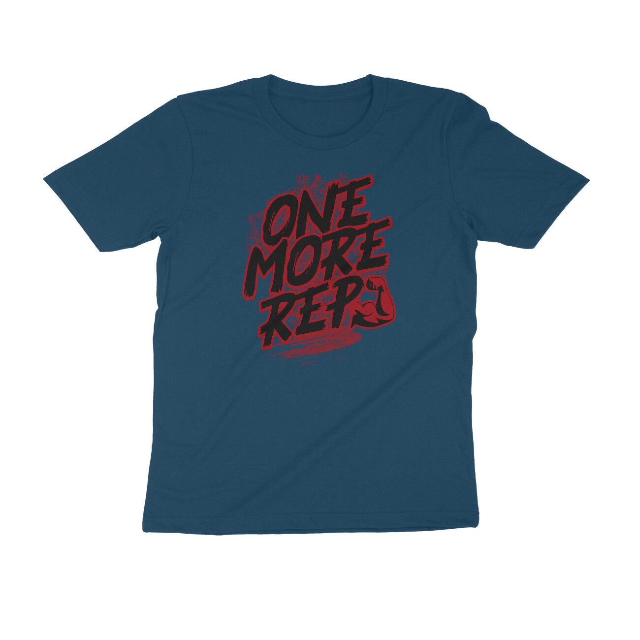 One More Rep T-Shirt | Gym Motivation Cotton Tee for Men & Women India 💪👕 One More Rep T-Shirt | Gym Motivation Cotton Tee for Men & Women India 💪👕 - Image 2