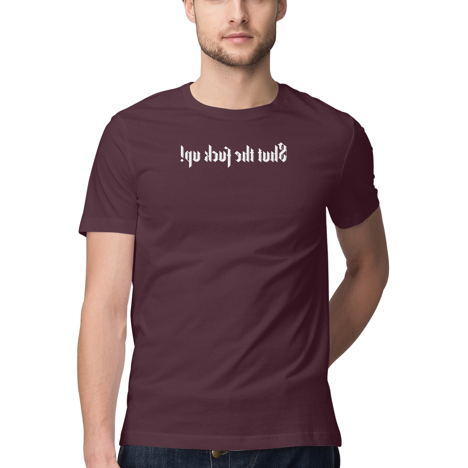 Shut The F* Up Typography T-Shirt | Funny Sarcastic Streetwear Online India Shut The F* Up Typography T-Shirt | Funny Sarcastic Streetwear Online India - Image 2