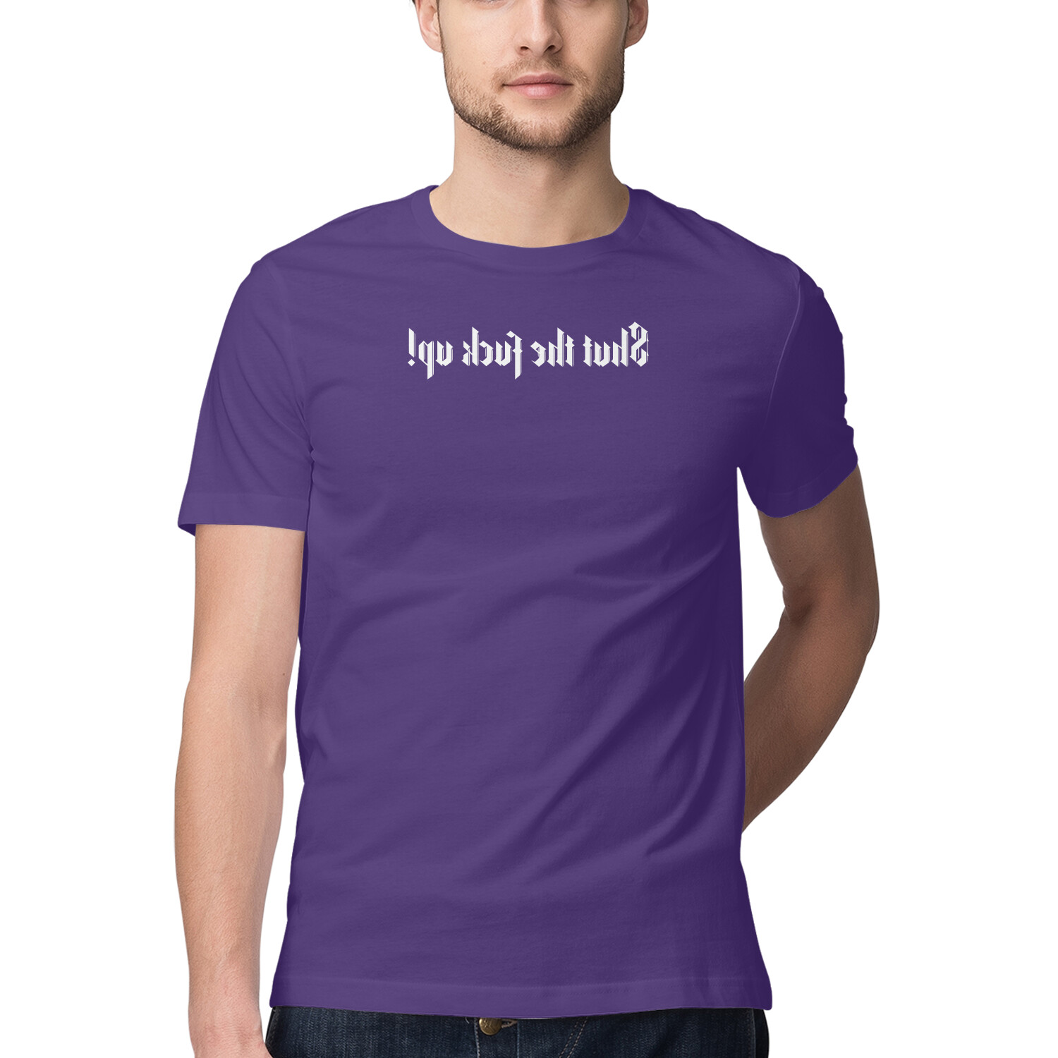 Shut The F* Up Typography T-Shirt | Funny Sarcastic Streetwear Online India Shut The F* Up Typography T-Shirt | Funny Sarcastic Streetwear Online India - Image 3