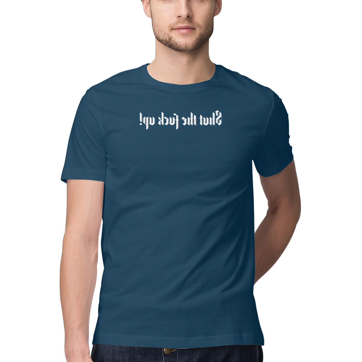 Shut The F* Up Typography T-Shirt | Funny Sarcastic Streetwear Online India Shut The F* Up Typography T-Shirt | Funny Sarcastic Streetwear Online India - Image 4